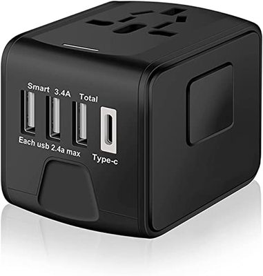 Travel Universal Power Plug USB Adapter