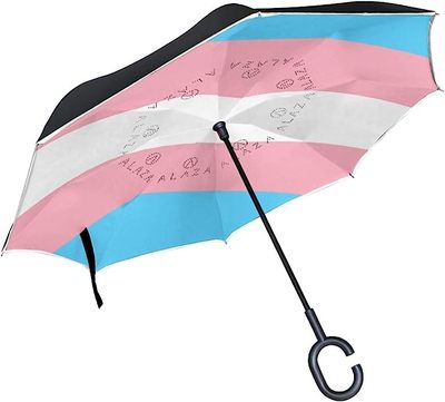 Creative Double Layer Folding Inverted Umbrella