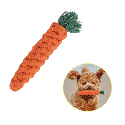 Pet Carrot Cotton RopeChew Toy