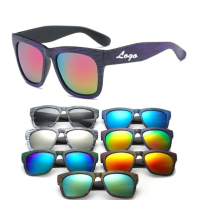 Retro Wood Grain Sunglasses